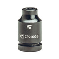 Capri Tools 1/4 in Drive 5 mm 6-Point Metric Shallow Impact Socket CP51005